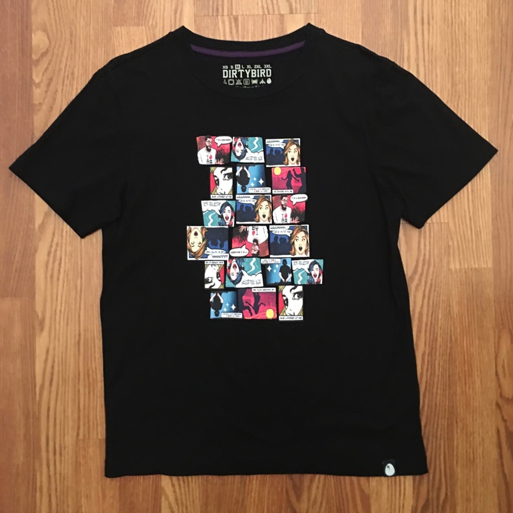 Dirtybird Records comic T-shirt